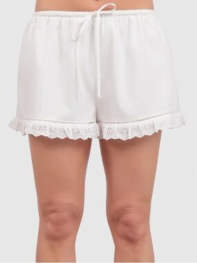 Brand New Sadie & Sage Lowtide White Bloomer Lace Shorts